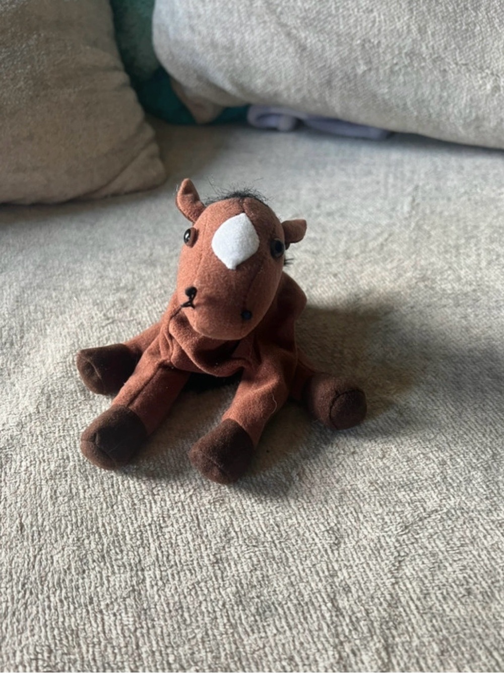 Vintage It’s All Greek To Me Bean Bag Brown Horse Plush Stuffed Animal
